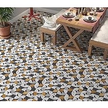 Belirtilmemiş Stickerart Yer Kaplama Zemin Kaplama Folyosu 65X130 cm Geometry Floor