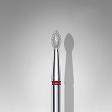 Belirtilmemiş Staleks Elmas Manikür Freze Ucu Damla Model Kırmızı 045MM FA60R025-45