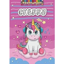 Belirtilmemiş Independently Published Cherry: Personalized Coloring Book For Cherry | Theme: Unicorn | Birthday G