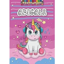 Belirtilmemiş Independently Published Abigale: Personalized Coloring Book For Abigale | Theme: Unicorn | Birthday