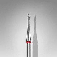 Belirtilmemiş Staleks Elmas Manikür Freze Ucu Mini Ateş Model Kırmızı 1mm FA12R010-3