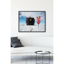 Belirtilmemiş Postermanya (PSTER11867) Kuzey Kutbu Manzara Çerçeveli Tablo (21X30CM)