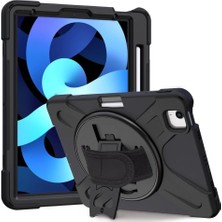Belirtilmemiş Undeplus Ipad Air 11INÇ M4/m3/m2 2026-2024 ile Uyumlu Kılıf Defender Askılı Zırhlı Tank Case