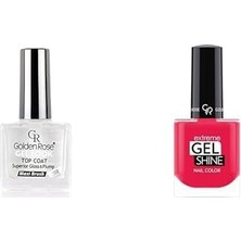 Belirtilmemiş Golden Rose Gel Look Top Coat & Oje Seti