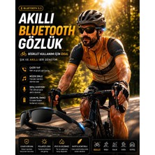 Qstar G02 Akıllı Bluetooth Güneş Gözlüğü Siyah Polarize Gözlük