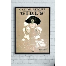 Belirtilmemiş Postermanya (PSTER11118) Girls Vintage Çerçeveli Tablo (40X50CM)