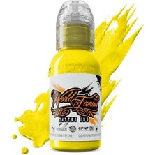 Belirtilmemiş Melek Rainbow Yellow - World Famous Ink Dövme Boyası - 1OZ/30ML