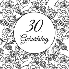 Belirtilmemiş 30. Geburtstag: Vintage Gästebuch Zum Ausfüllen - 30 Jahre Geschenkidee Album Zum Eintragen Von Glü