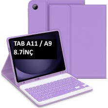Belirtilmemiş Undeplus Samsung Galaxy Tab A9 8.7ınç ile Uyumlu Kılıf Kablosuz Klavyeli Case Mobax X110 X115 X117