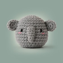 Belirtilmemiş Mini Fil Örgü Kiti - Amigurumi Tığ Kiti