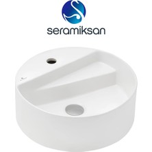 Seramiksan Livello Oval Beyaz Delikli Lavabo 42 Cm A114010H