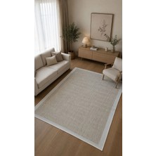 Sultan Halı Sisal Nil Vanilya Krem Kaymaz Tabanlı Yıkanabilir Hasır Dokuma Halı SS516