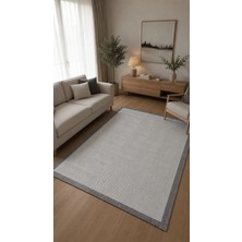 Sultan Halı Sisal Nil Krem Kaymaz Tabanlı Yıkanabilir Hasır Dokuma Halı Beyaz A.gri SS516