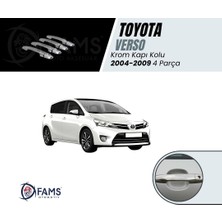Fams Otomotiv Toyota Verso Krom Kapı Kolu 4 Kapı 2004-2009 Paslanmaz Çelik