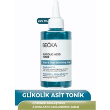 Becka Canlandırıcı Glikolik Asit Tonik 200 ml Tüm Ciltler İçin AHA İçerikli Etkili Formül