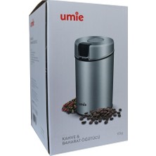 Umie Umıe KB-U52 65G Kapasiteli 160W Elektronik Kahve ve Baharat Öğütücü Alüminyum Malzeme ile Çin Menşeli
