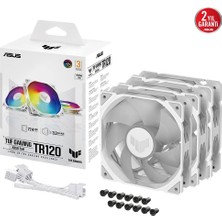 ASUS TUF TR120 REVERSE SOĞUTUCU KASA RADYATÖR FANI TERS HAVA AKIŞI ADRESLENEBİLİR ARGB 120MM 3 IN 1 BEYAZ