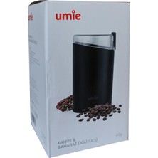 Umıe KB-U50 60G Kapasiteli Siyah 140W Kahve ve Baharat Öğütücü