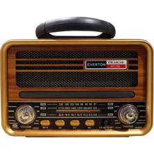 Everton Rt-708 Bluetooth Fm-Usb-Tf-Aux Solarlı Şarjlı Nostaljik Radyo