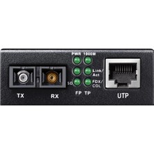 Cudy MC100GSA-20 Single Mode 20 Km Fiber Optik Gigabit Ethernet Medya Dönüştürücü Metal Switch