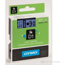 DYMO 40916 Mavi/Siyah D1 Yedek Şerit (9 mm x 7 mt)