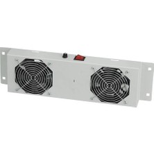 Ager Duvar Tipi 2li Termostatlı Beyaz Fan Modülü AN-F2T-A-B1