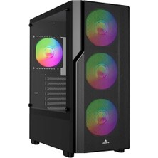 GameBooster 650W 80+ Crux E650B JBST-GBE650B Gamıng Mıd-Tower Pc Kasası