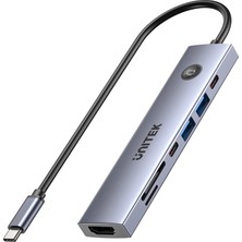 Unitek uHUB S7 Pro 7'si 1 arada 5 Gbps USB-C Hub (H1124AGY01)