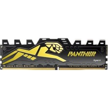 Apacer Panther AH4U08G32C28Y7GAA-1 8GB (1x8GB) DDR4 3200MHz CL16 Black-Gold Gaming Ram