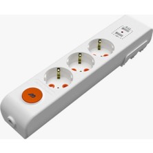 Nusrat Bilişim Mutlusan Rı-Tech 3lü 5mt Anahtarlı 1Usb+1Type-C ı Topraklı Grup Priz(Ç.K.) (001 175 350102 05 00)