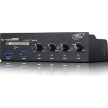 Deep Cool Rock Master v3.0 Ön Panel 5.25" Yuva 2xUSB, CF/SD/Micro SD Kart Okuyucu Analog Fan Kontrol