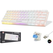 Hadron G508B Kablolu Oyuncu Mini Klavye Mekanik Blue Switch Rgb Q Beyaz
