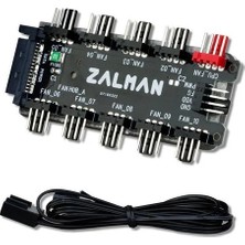 Zalman ZM-PWM10FH On Portlu Pwm Fan Kontrol Baglantı Adaptoru
