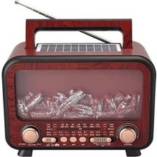Everton Rt-754 Bluetooth FM-USB-TF-AUX Şarjlı Nostaljik Radyo 26x15x9 cm Taşıma Sapı ile