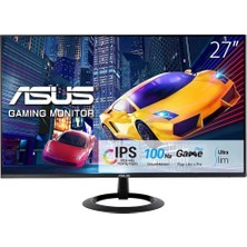 Asus VZ27EHF   27 IPS FREESYNC 1920x1080 1MS 100HZ HDMI VESA 3YIL EYECARE, FLICKER-FREE,CERCEVESIZ,DUSUK MAVI ISIK Monitör