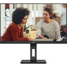 27 Aoc 27E3QAF IPS 4ms 75MHZ 1xvga 1xhdmı 1xdp Fhd 1920X1080 Hoparlör Yükseklik Ayarı Çerçevesiz Pıvot Vesa Siyah