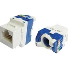 Teldata  TLD-UTP180 Cat6 180° Utp Keystone Jack 10 Lu Paket Legrand Type