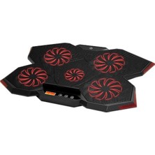 Frisby Gp5 E-Sport Desing 5 Fanlı Ledli LCD Kontrol Panelli Pro Standlı 15-17" Uyumlu Notebook Soğutucu