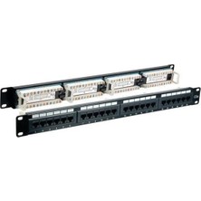 Pg 1u 24PORT Cat6 Utp Dolu Patch Panel Pg-24-D
