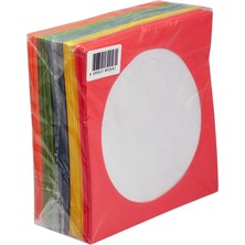 Elba Renkli CD Zarfı 80 Gr Pencereli 100'lü Paket Farklı Renk Seçenekleriyle