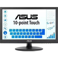 Asus VT168HR 15,6 LED 1366X768 10MS HDMI VGA Vesa 3yıl 10 Parmak Dokunmatık, Eyecare