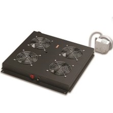 Ager Dikili Tip 4lü Termostatlı Siyah Fan Modülü VG-F4T-A-S1
