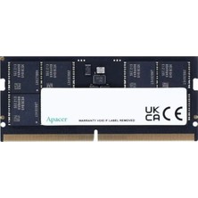 Apacer 16 GB 5600 MHz DDR5 SODIMM Notebook Ram CL40 Oyun ve Tasarım Uyumlu Bellek
