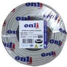 Onli ON-2201 2+1 1x0,22 Mini Coax 2X0,22MM 100 Metre Cca Kamera Kablosu
