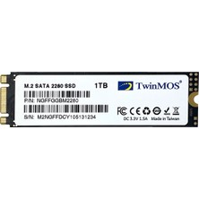 Twinmos NgffgGBm2280 1TB 580MB-550MB M.2 2280 Sata3 SSD
