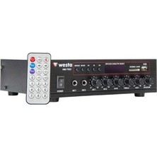 Westa WM-750U 80 W Mikser Amfi 2 Kanal Yüksek Performans ve 500W Güç Çıkışı ile Sahne Kullanımı