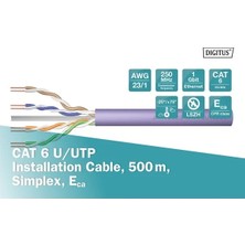 Digitus Cat6 Gri UTP Makara Kablo Saf Bakır (500m)