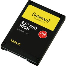 Intenso 240GB SSD SATA III 520MB Okuma 500MB Yazma Hızı Uygun Şoka