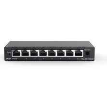 RUIJIE 8port Gigabit Yönetilemez Switch Masaüstü Çelik Kasa REYEE RG-ES108GD
