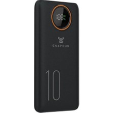 Snapron Snp-3012 10.000 Mah Lcd Ekran Dahili Kablolu 22.5W Hızlı Şarj Powerbank